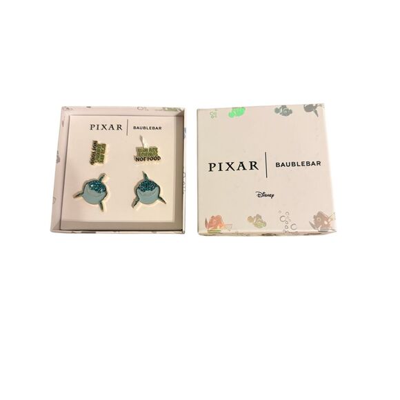 🟠Brand New Pixar x BaubleBar Finding Nemo Bruce Shark Earrings 2 Pairs - Picture 4 of 5